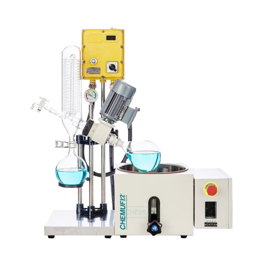 5L Explosion-proof Rotary evaporator, water bath, manual lifting