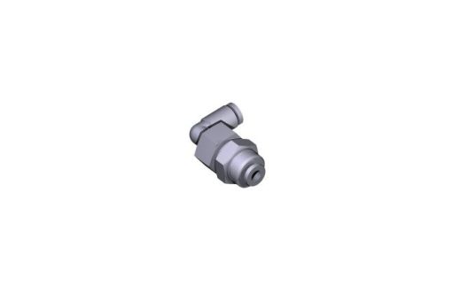 Elbow, Male - Bulkhead, 4 mm x 12