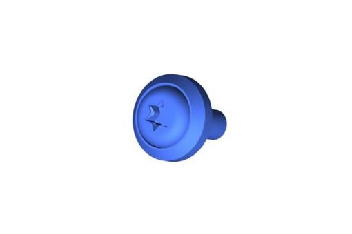 Screw, Panel, M4 x 10, Blue